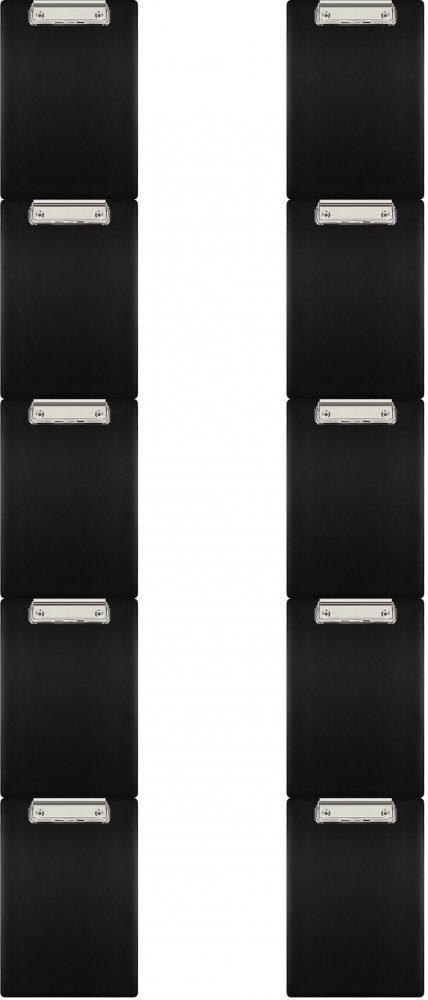 10x Clipboard Biurfol, A5, czarny