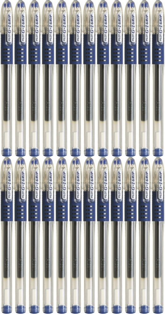 24x Długopis żelowy Pilot, G1 Grip, 0.5mm, niebieski