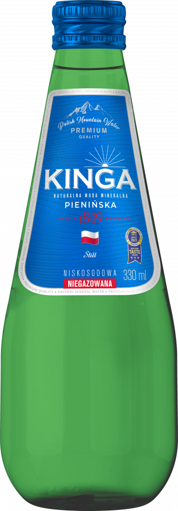 Woda niegazowana Kinga Pienińska, 0.33l, butelka szklana
