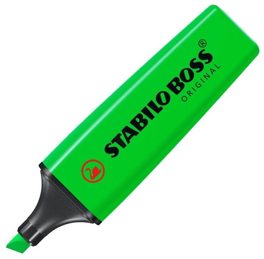 Zakreślacz Stabilo, Boss Original 70/33, ścięta, zielony