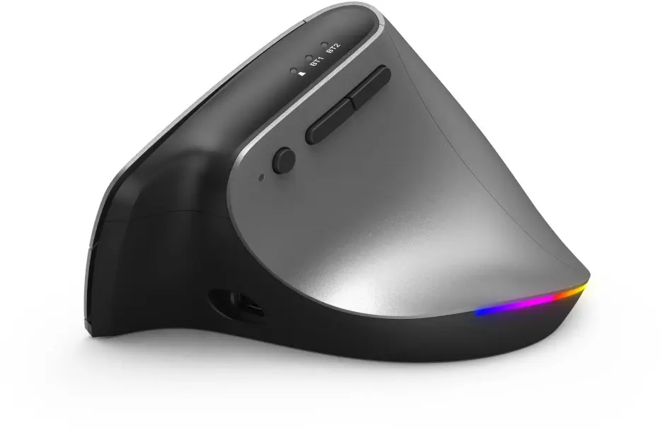 Myszka bezprzewodowa Hama EMW-700, pionowa, optyczna, szary/antracyt