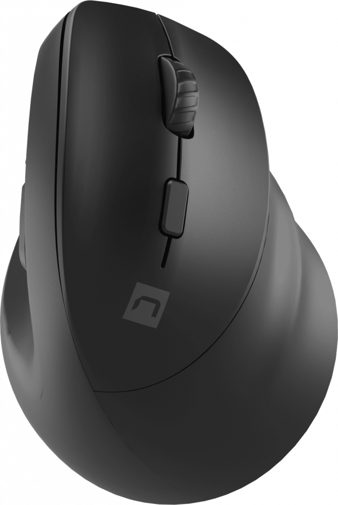 Myszka bezprzewodowa dla praworęcznych Natec Crake 2, pionowa, optyczna, bluetooth, czarny