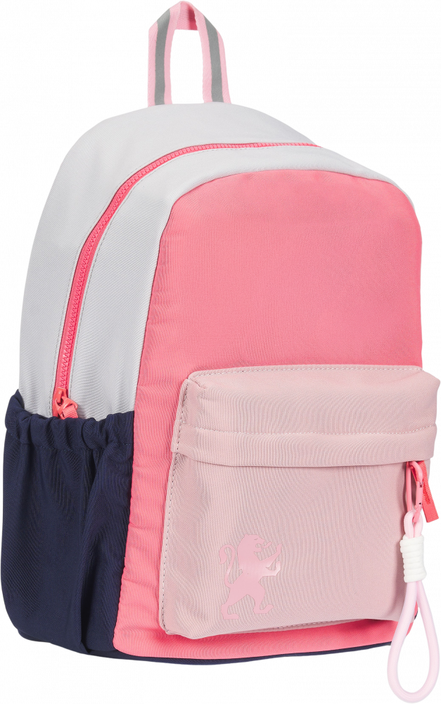 Plecak szkolny Oxford Funky, jednokomorowy, 25l, 40x28x15cm, malinowo-szary