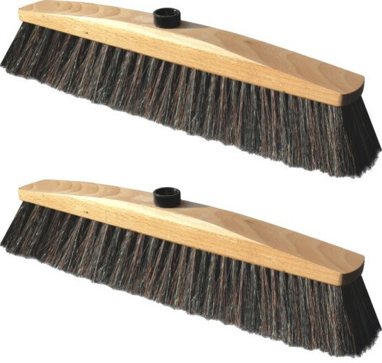 2x Miotła z naturalnym włosiem York Prestige, 30cm, końcówka