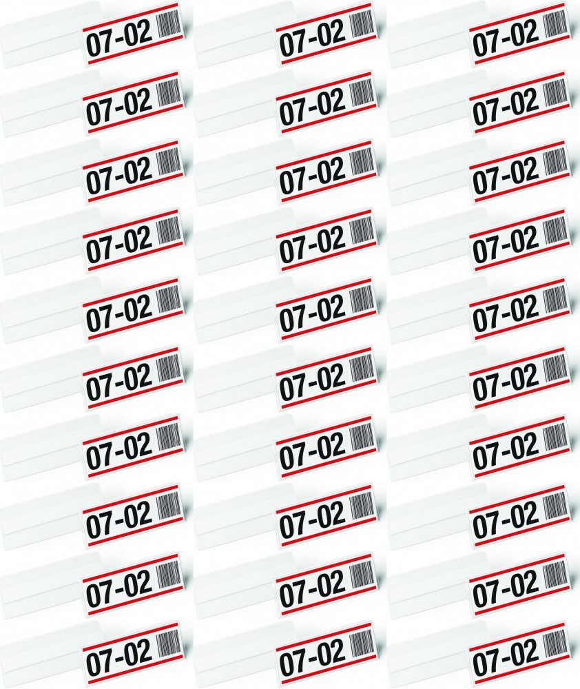 3x Kieszeń samoprzylepna Durable Hard Cover, 100x38mm, 10 sztuk, transparentny