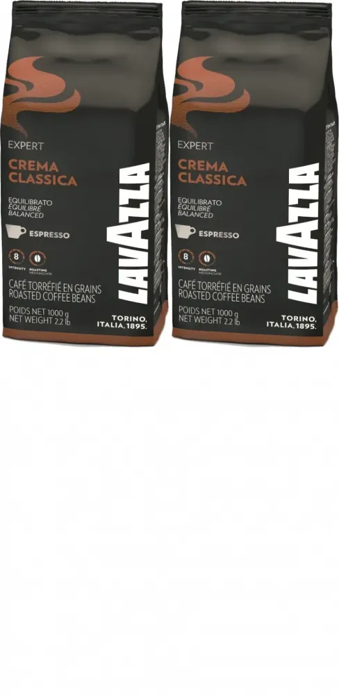 2x Kawa ziarnista Lavazza Crema Classica Expert, 1kg