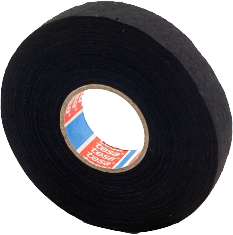 Taśma do wiązek kabli Tesa 51608, 19mmx25m, czarny