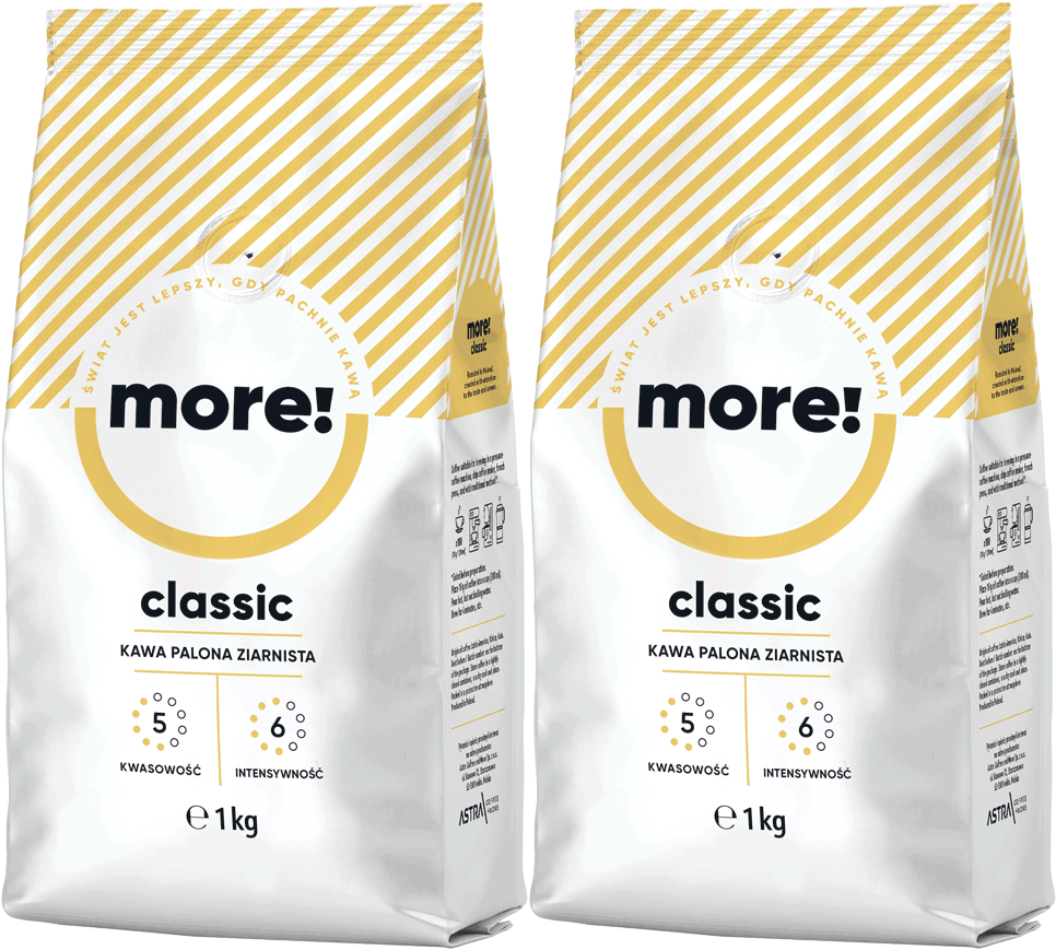2x Kawa ziarnista Astra More Classic, 1kg