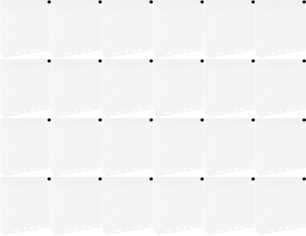 24x Teczka kopertowa Grand ZP045A, A4, na zatrzask, europerforacja, biały