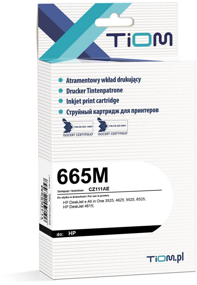 Tusz Tiom Ti-H655M (CZ111AE), 600 stron, magenta (purpurowy)