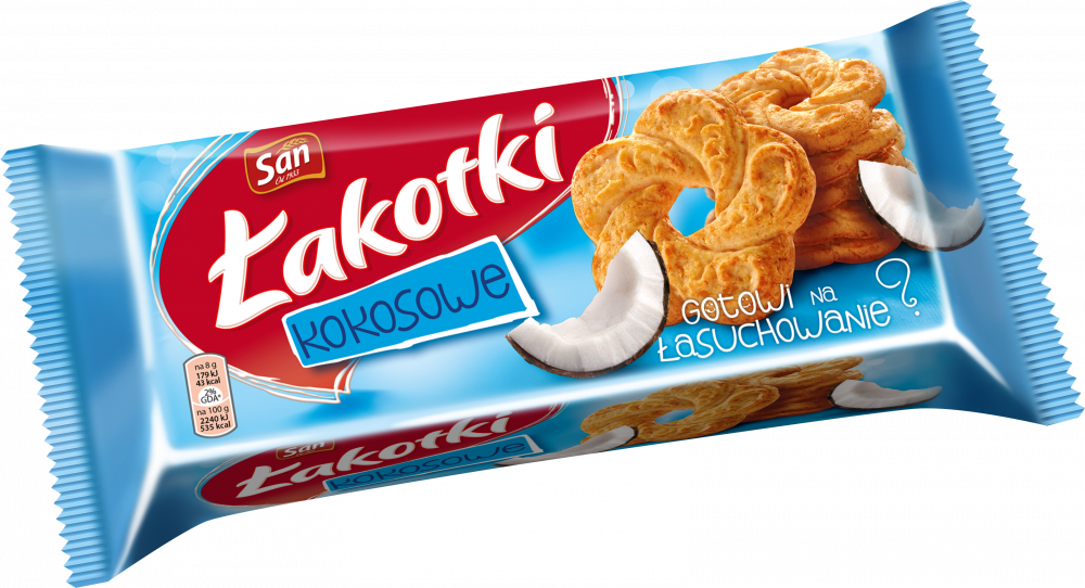 Ciastka Mondelez Łakotki, kokosowy, 168g