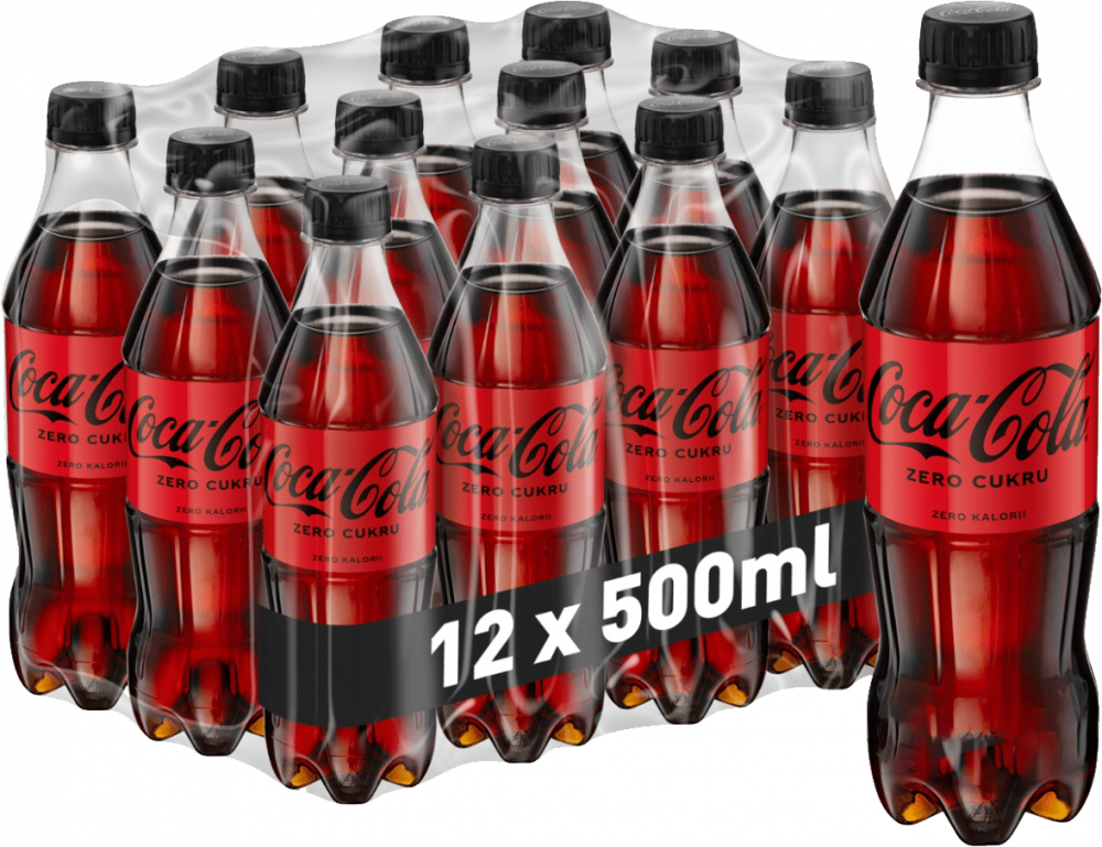 12x Napój gazowany Coca-Cola Zero, butelka, 0.5l