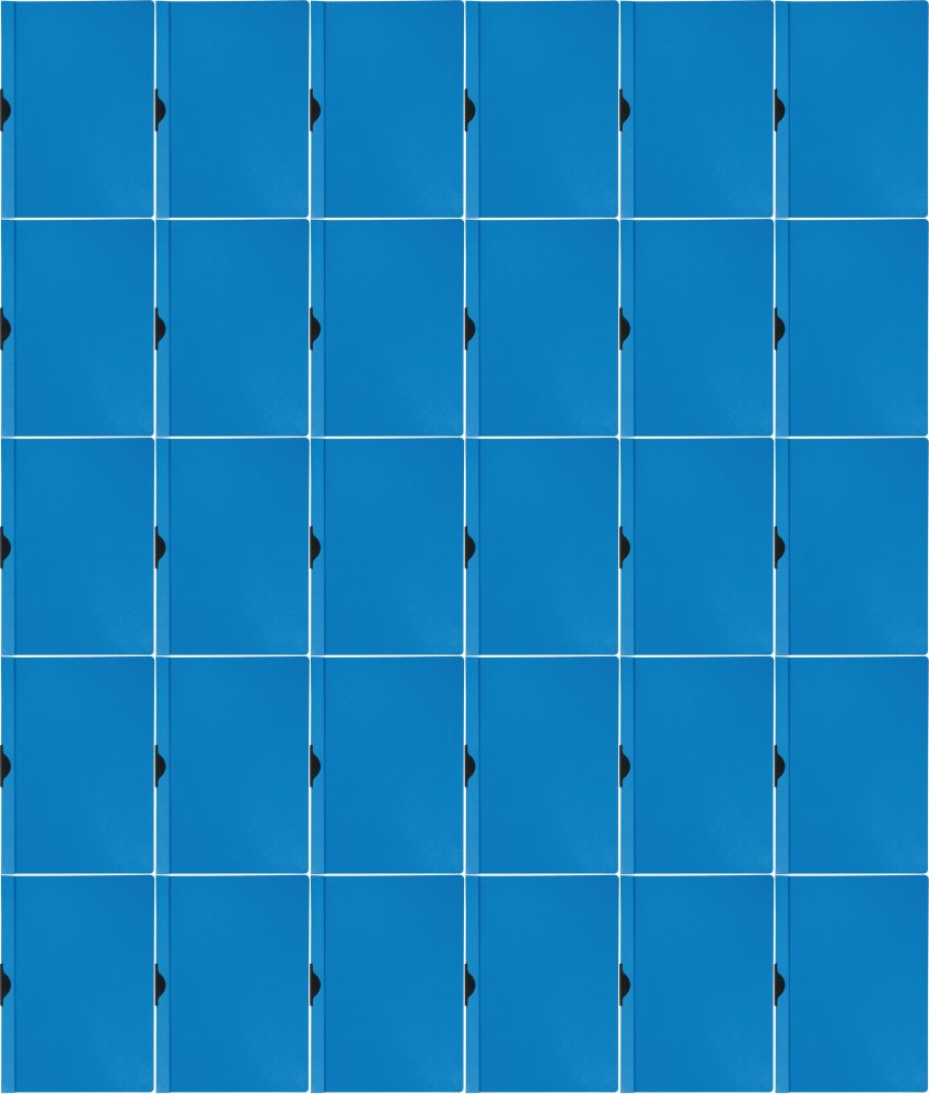 50x Skoroszyt plastikowy z klipsem Q-connect, A4, do 30 kartek, niebieski