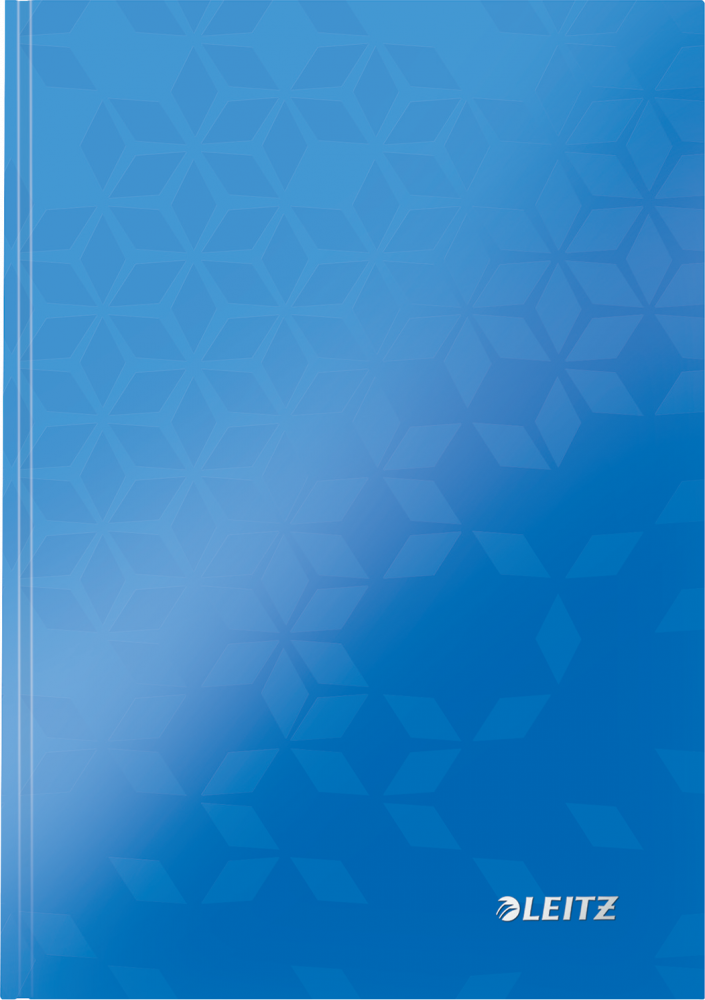 Zeszyt w kratkę Leitz Wow, A5, twarda oprawa, 80 kartek, niebieski