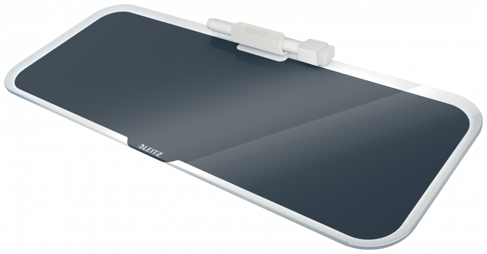 Tablica szklana suchościeralna Leitz Cosy, na biurko, pozioma, 150x60x380mm, aksamitny szary