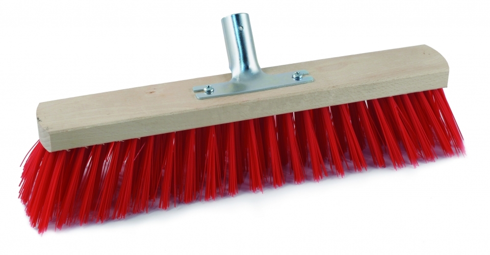 Miotła z metalowym uchwytem Fabryka Szczotek i Mioteł 400 EST, 40cm, czerwony, końcówka