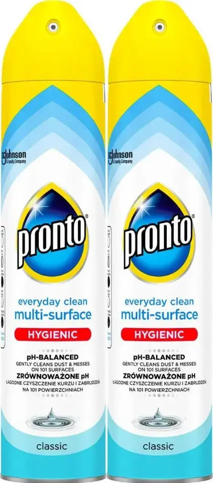 2x Pronto do mebli Multi Surface Original, spray, przeciw kurzowi, 250ml