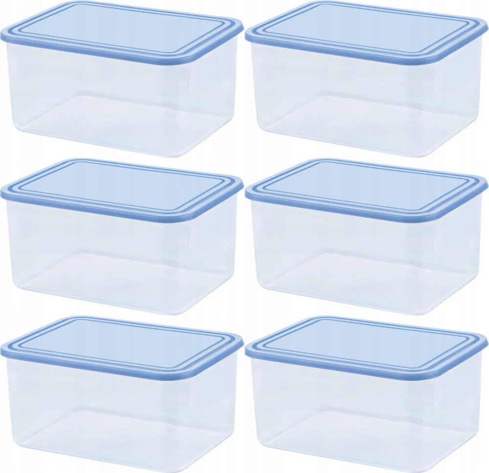 6x Pojemnik na żywność Curver, 3l, transparentny