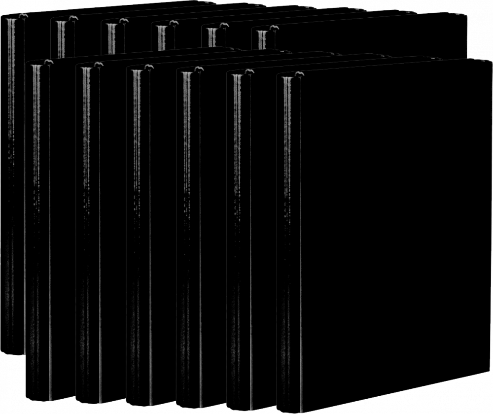 12x Teczka na rzep VauPe, skrzydłowa, A4, 40mm, czarny