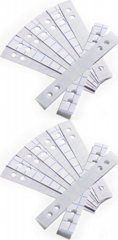 2x Pasek wzmacniający Durable, samoprzylepny, 50 sztuk, przezroczysty