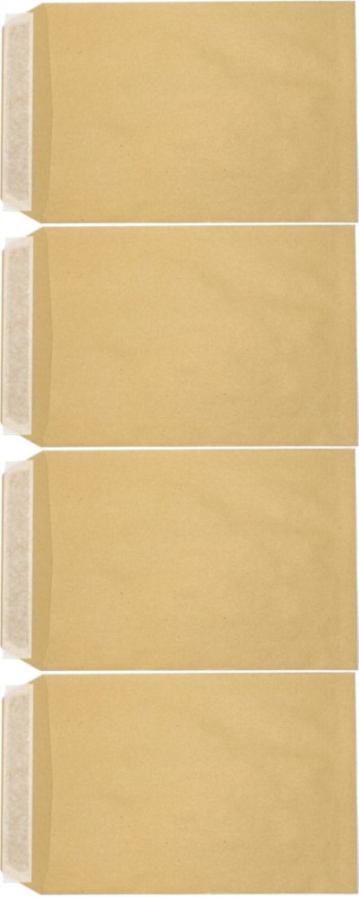 4x Koperta standardowa Rayan, C5, z paskiem HK, 50 sztuk, brązowy