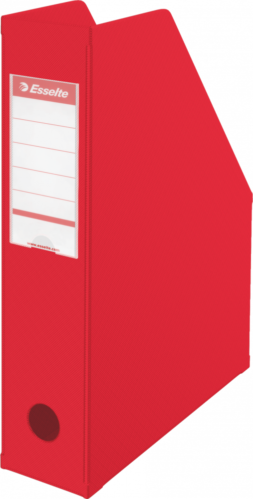 Organizer kartonowy na dokumenty Esselte Vivida, składany , A4, 70mm, do 700 kartek czerwony