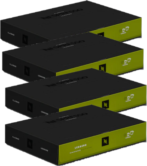 4x Kapsułki do ekspresu Nespresso Leggero, 50 sztuk