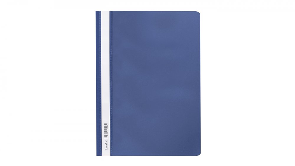 Skoroszyt plastikowy bez oczek Biurfol, miękki, A4, granatowy