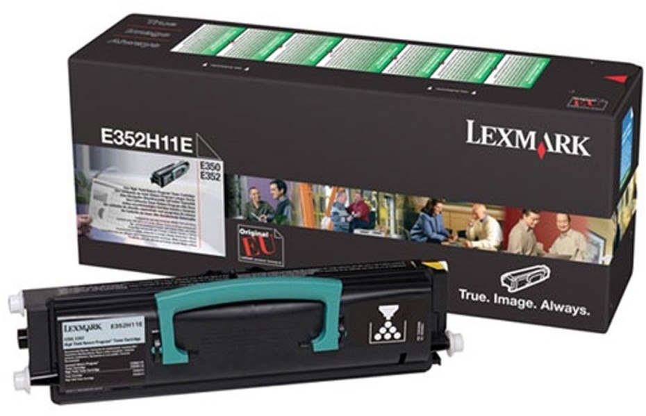 Toner Lexmark (E352H11E), 9000 stron, black (czarny)