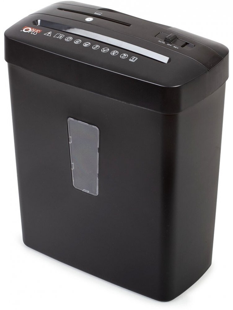 Niszczarka do papieru Opus OS2206CD, paski/ścinki (cross-cut) 4x39mm, 6 kartek, P-4/T-2/O-1/E-2 DIN, czarny