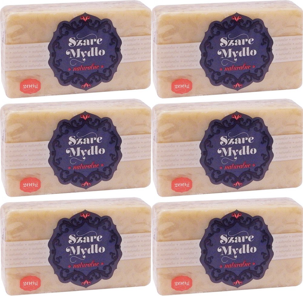 6x Mydło w kostce Ardbeg naturalne, 200g, szary