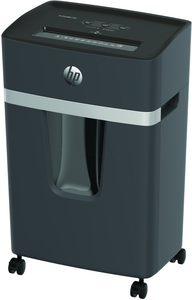 Niszczarka HP Pro Shredder 15CC, ścinek 4x35mm, 15 kartek, P-4/T-4 DIN, czarny
