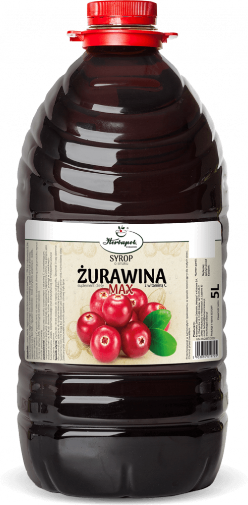 Syrop Herbapol w Krakowie, z witaminą C, żurawina, 5l