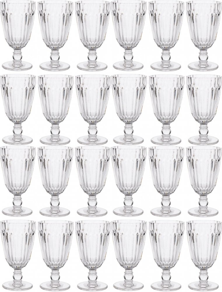 4x Szklanka na stopce Altom Design Venus, 285ml, szkło, 6 sztuk, przezroczysty