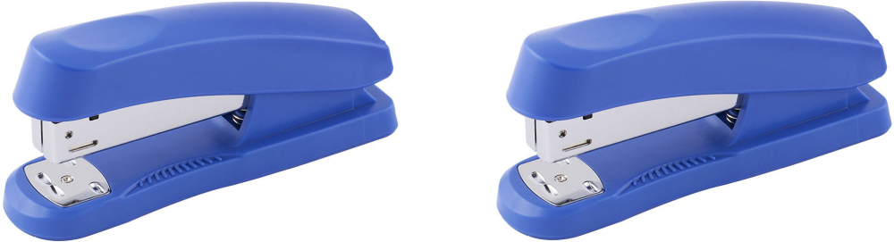 2x zszywacz biurowy D.Rect 325, do 25 kartek, niebieski