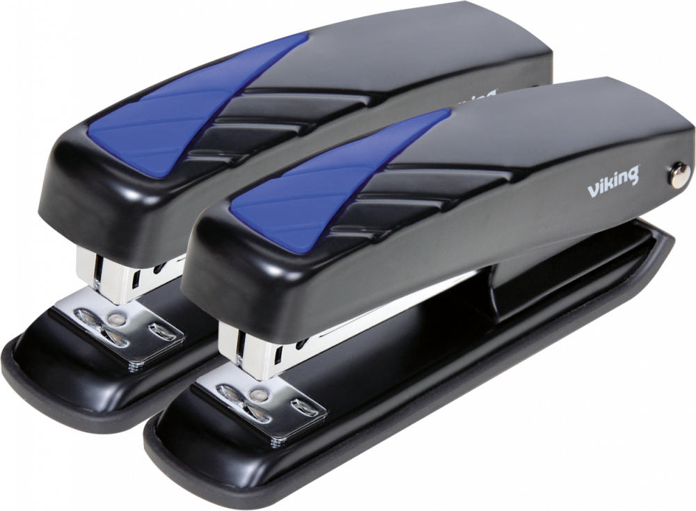 2x Zszywacz Viking, do 20 kartek, czarny