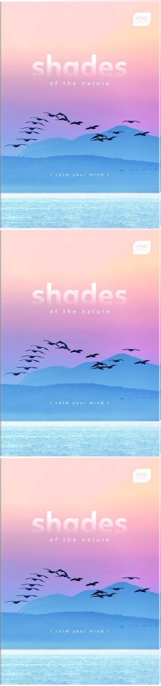 3x Brulion w kratkę Interdruk, A4, twarda oprawa, 160 kartek, mix wzorów