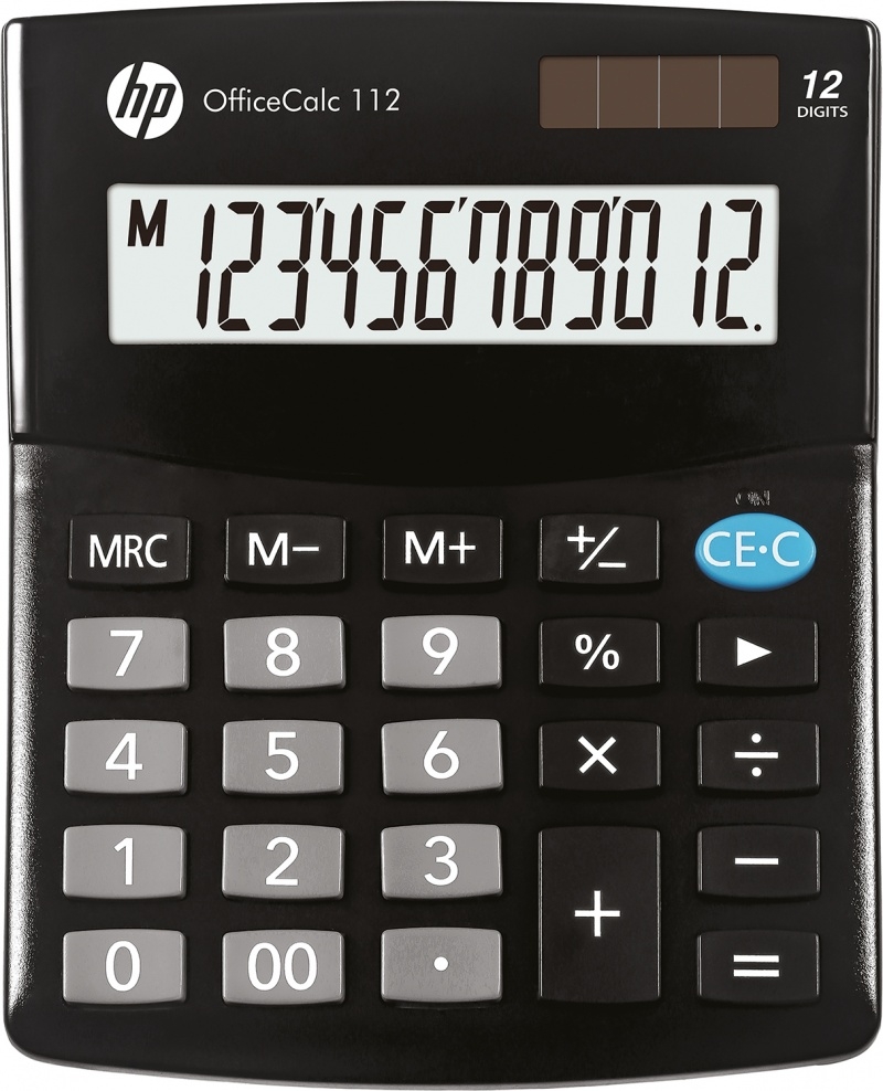 Kalkulator biurowy HP-OC 112/INT BX, 12-cyfr, czarny