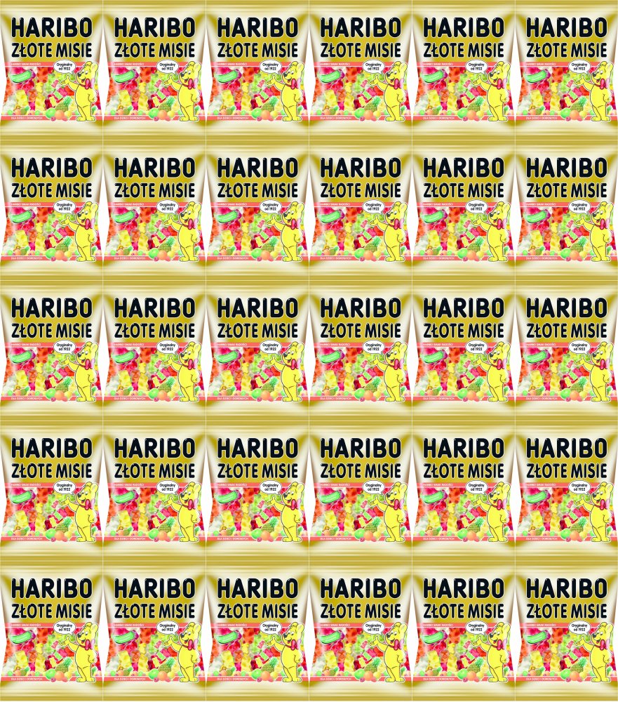 30x Żelki Haribo Goldbaren Złote misie, mix smaków owocowych, 85g