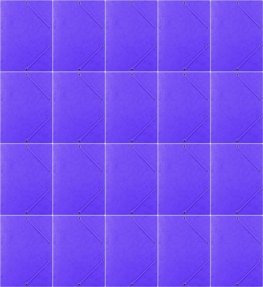 20x Teczka preszpanowa z gumką Donau, A4, 390g/m2, fioletowy