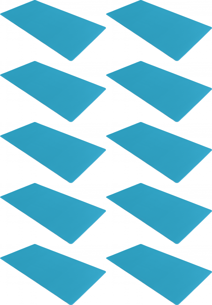 10x Podkład na biurko Leitz Ergo Cosy, 800x400mm, niebieski