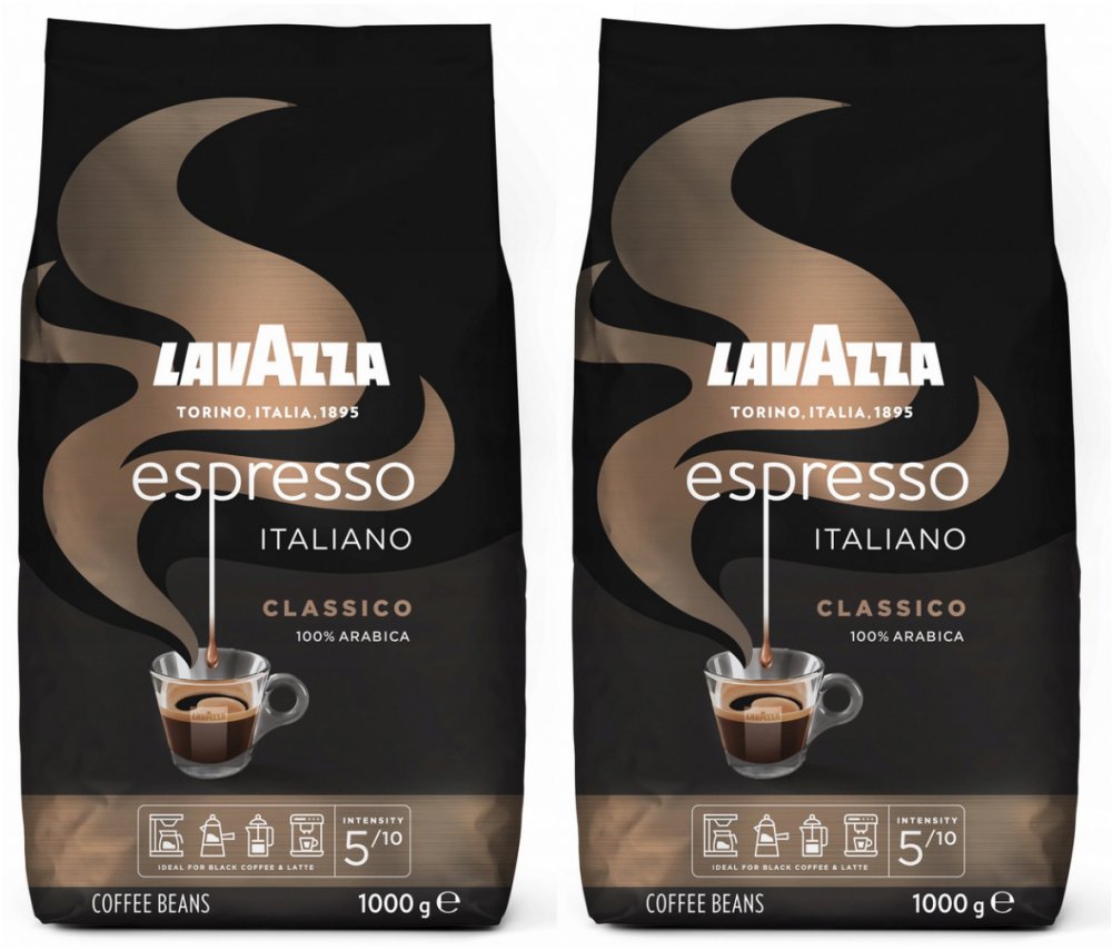 2x kawa ziarnista Lavazza Espresso Italiano Classico, 1kg