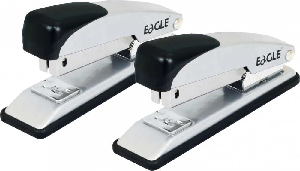 2x zszywacz Eagle 205, do 20 kartek, czarny