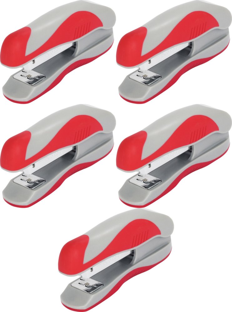 5x Zszywacz Eagle Alpha S5027B, do 15 kartek, czerwony