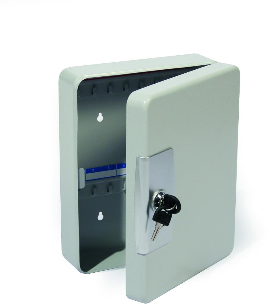 Szafka na klucze Argo, na 52 klucze, z zawieszkami, szary