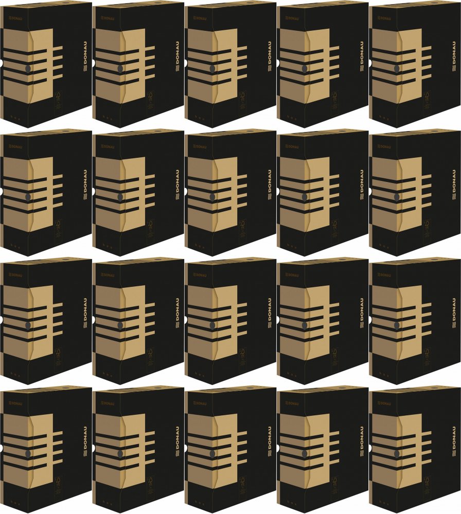 20x Pudło archiwizacyjne Donau, 120mm, brązowy