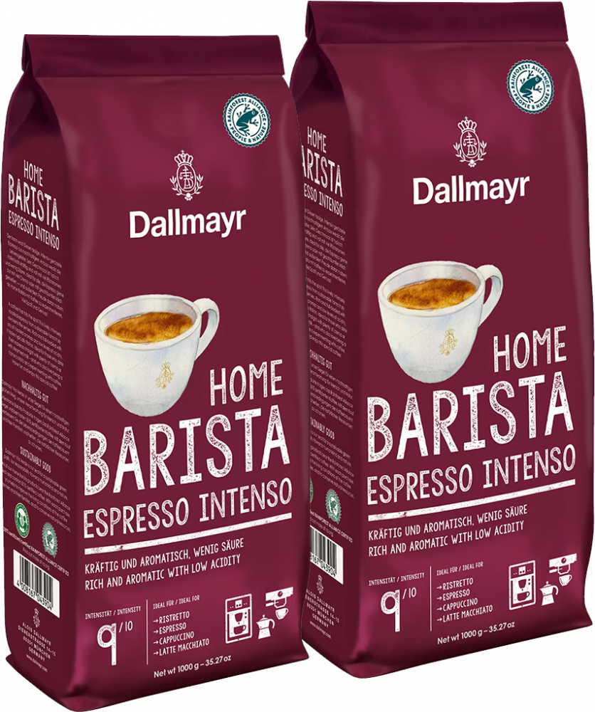 2x Kawa ziarnista Dallmayr Home Barista Espresso Intenso, 1kg