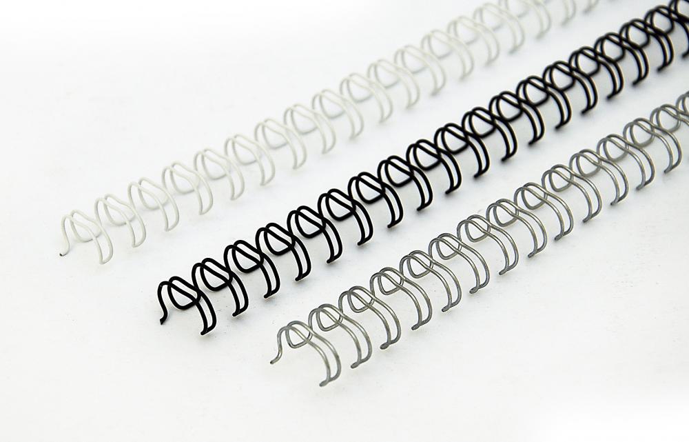 Grzbiety do bindowania Argo, 9.5mm, drut, 100 sztuk, czarny