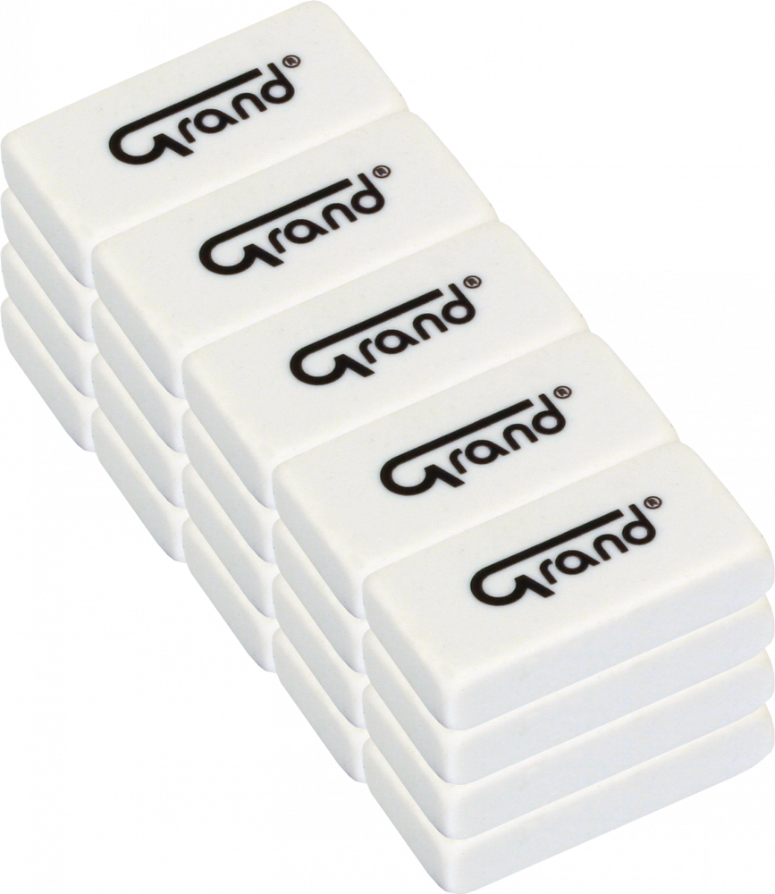 20x Gumka ołówkowa Grand GR-345, 40x20x10mm, biały