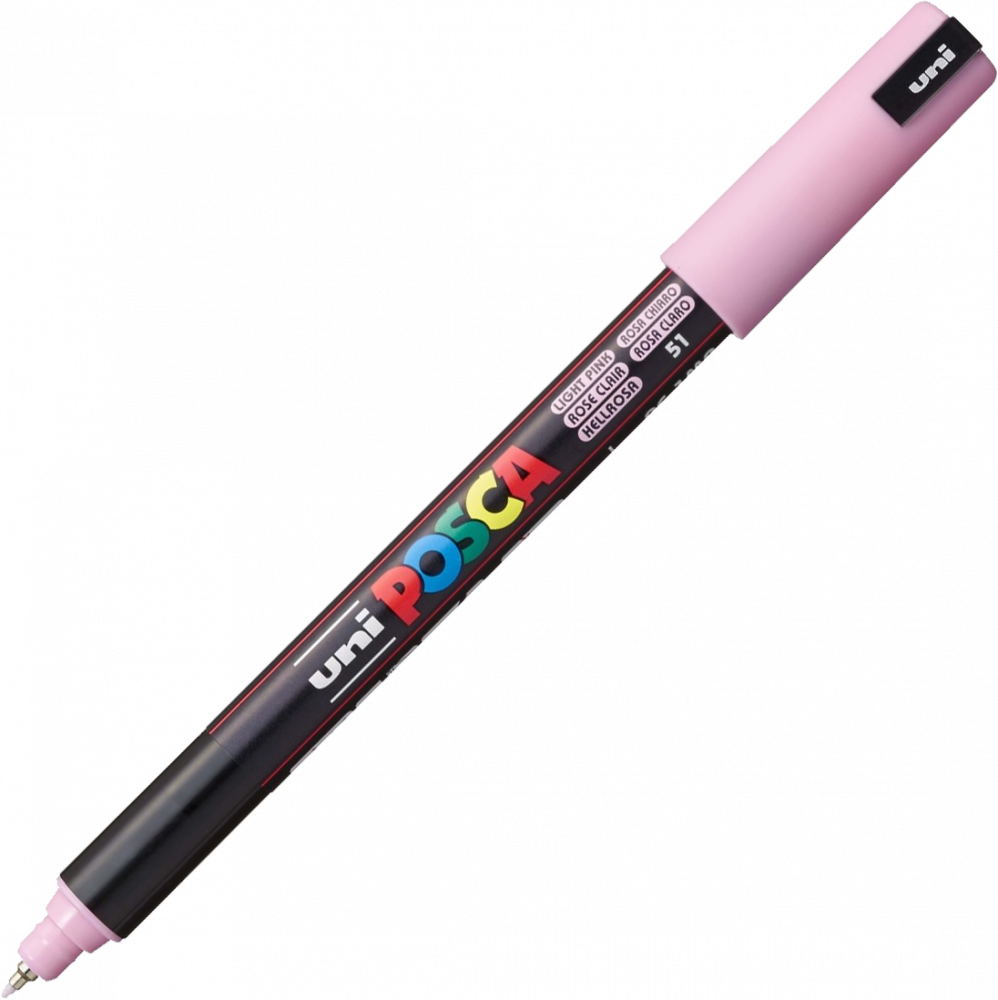 Marker Posca PC-1MR, z farbą plakatową, 0.7mm, jasnoróżowy
